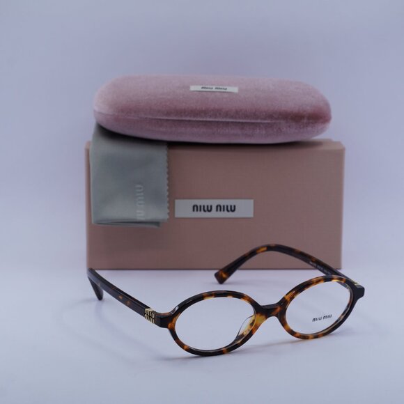 Miu Miu MU01XV VAU1O1 Eyeglasses Honey Havana 50mm Oval Frame - Picture 12 of 12